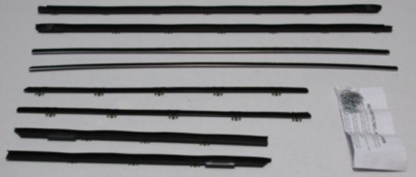 Picture of 1965 Oldsmobile Cutlass 442 Convertible Authentic Window Felts Whiskers Kit (8pcs)