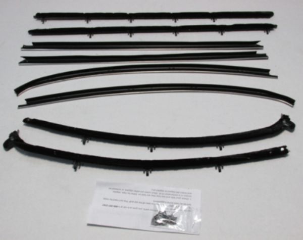 Picture of 1968 Cutlass & 442 2 Door Hardtop Authentic Window Felts Whiskers Kit (8pcs)
