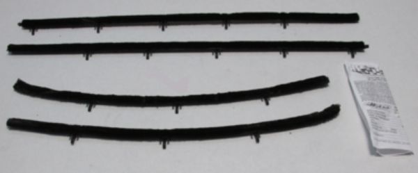 Picture of 1969 Cutlass 2 Door Sedan Outers Only Authentic Window Felts Whiskers Kit (4pcs)