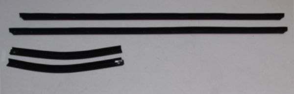 Picture of 1969-72 Cutlass "S" 2 Door Notchback With Buick Special Molding Outers Only Authentic Window Felts Whiskers Kit (4pcs)