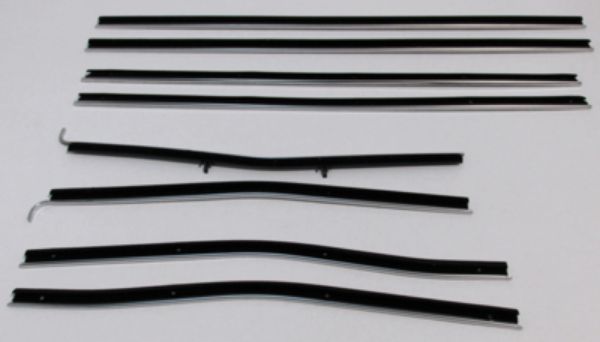 Picture of 1966-67 Cutlass 2 Door Hardtop Replacement Window Felts Whiskers Kit (8pcs)