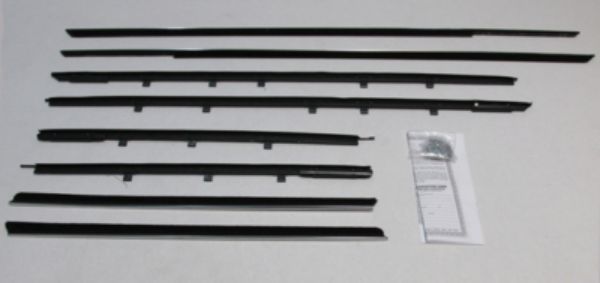 Picture of 1963-64 Bonneville, Catalina, and Parisienne 2 Door Hardtop Authentic Window Felts Whiskers Kit (8pcs)