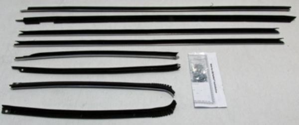 Picture of 1969-70 Catalina 2 Door Hardtop Authentic Window Felts Whiskers Kit (8pcs)