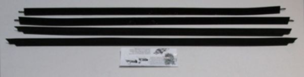 Picture of 1977-79 Catalina & Bonneville 2 Door Hardtop With Out Buick Special Molding Authentic Window Felts Whiskers Kit (4pcs)