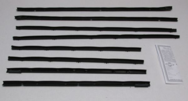 Picture of 1964 GTO & Lemans 2 Door Hardtop Authentic Window Felts Whiskers Kit (8pcs)
