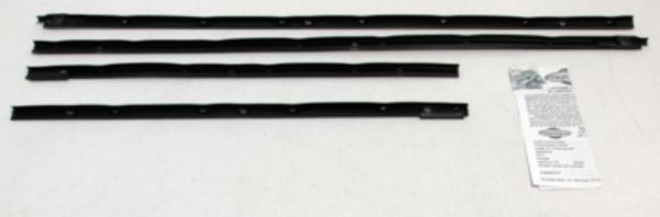 Picture of 1964 GTO & Lemans 2 Door Hardtop Outers Only Authentic Window Felts Whiskers Kit (4pcs)