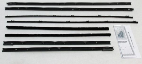 Picture of 1965 GTO & Lemans Hardtop Authentic Window Felts Whiskers Kit (8pcs)