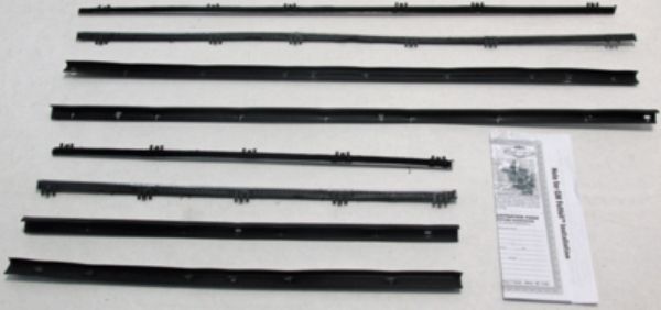 Picture of 1965 GTO & Lemans 2 Door Sedan Authentic Window Felts Whiskers Kit (8pcs)