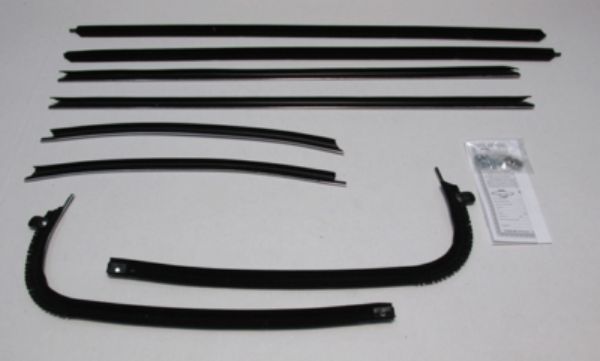 Picture of 1969-72 GTO 2 Door Hardtop Authentic Window Felts Whiskers Kit (8pcs)