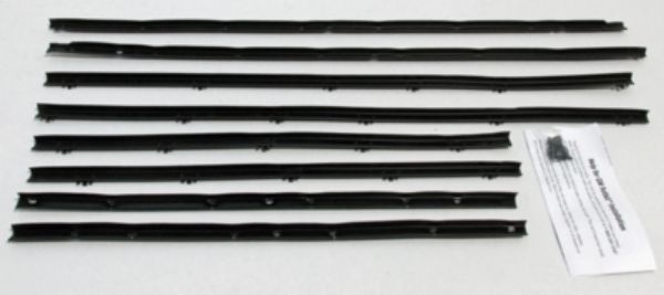 Picture of 1964 GTO & Lemans 2 Door Hardtop Replacement Window Felts Whiskers Kit (8pcs)