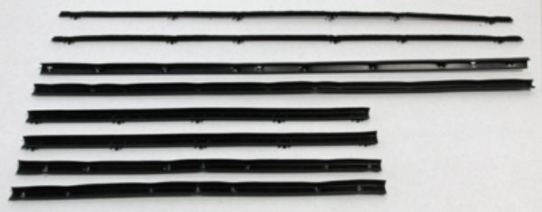 Picture of 1964 GTO & Lemans 2 Door Sedan Replacement Window Felts Whiskers Kit (8pcs)