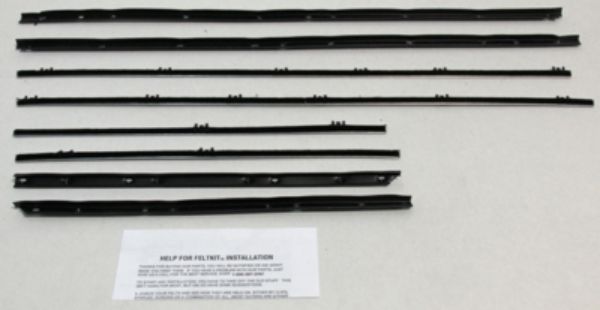 Picture of 1965 GTO & Lemans Convertible Replacement Window Felts Whiskers Kit (8pcs)