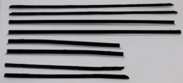 Picture of 1966-67 GTO & Lemans Convertible Replacement Window Felts Whiskers Kit (8pcs)