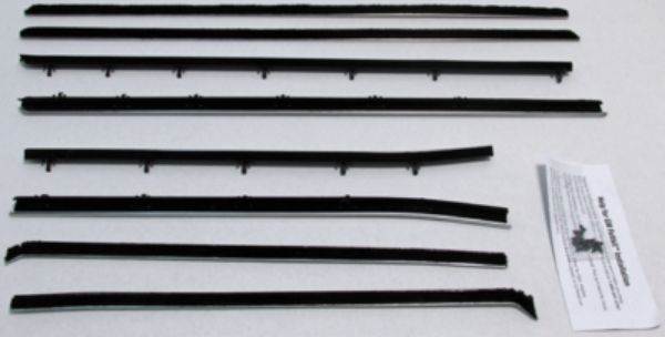 Picture of 1966-67 GTO & Lemans 2 Door Hardtop Replacement Window Felts Whiskers Kit (8pcs)