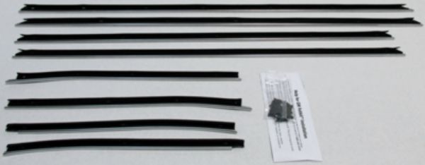 Picture of 1969-72 GTO & Lemans Convertible Replacement Window Felts Whiskers Kit (8pcs)