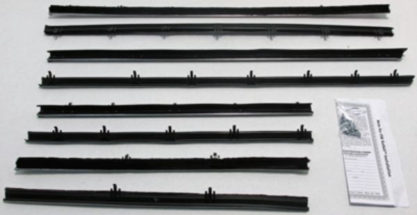 Picture of 1966-67 Tempest 2 Door Sedan Authentic Window Felts Whiskers Kit (8pcs)