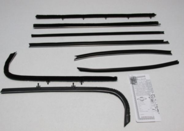Picture of 1968 Tempest 2 Door Sedan Authentic Window Felts Whiskers Kit (8pcs)