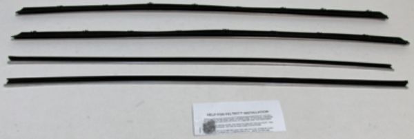 Picture of 1974-76 Cougar XR-7 Replacement Window Felts Whiskers Kit (4pcs)