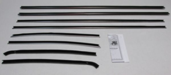 Picture of 1970 Cyclone 2 Door Hardtop Authentic Window Felts Whiskers Kit (8pcs)