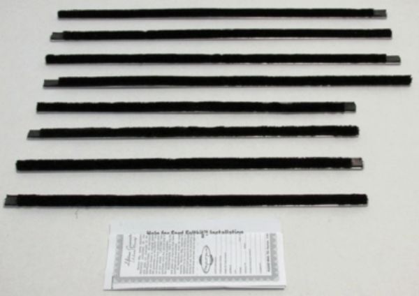Picture of 1962-65 Fairlane 4 Door Sedan Authentic Window Felts Whiskers Kit (8PCS)