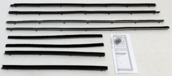 Picture of 1966-70 1966-67 Fairlane & Comet, 66-70 Falcon Tudor 2 Door Sedan Authentic Window Felts Whiskers Kit