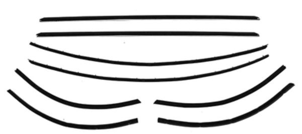 Picture of 1968-69 Fairlane, Torino, Cyclone Fastback Authentic Window Felts Whiskers Kit For Chrome Moldings