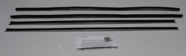Picture of 1970-71 Ford Torino & Fairlane 500 Doors Only Authentic Window Felts Whiskers Kit (4pcs)