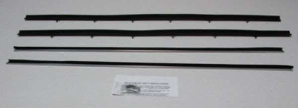 Picture of 1977-79 Ranchero & Cougar Replacement Window Felts Whiskers Kit With Buick Special Molding (4pcs)