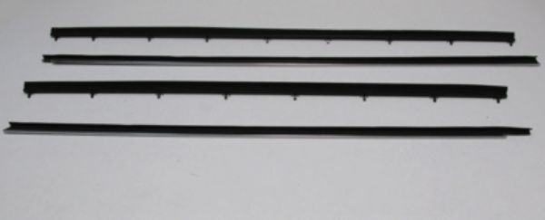 Picture of 1978-83 Fairmont 2 Door Fastback With Out Passenger Sail Mirror Authentic Window Felts Whiskers Kit (4pcs)