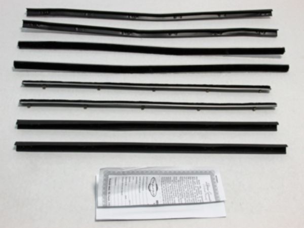 Picture of 1966-70 Falcon 4 Door Sedan & Station Wagon Authentic Window Felts Whiskers Kit (8pcs)