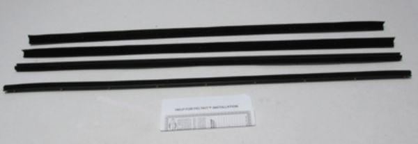 Picture of 1970-77 Maverick 2 Door Sedan Authentic Window Felts Whiskers Kit (4pcs)