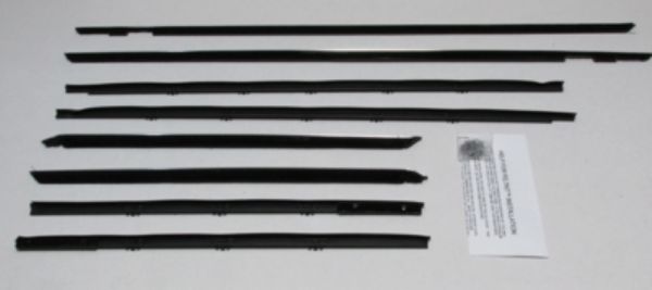 Picture of 1963 Ford Galaxie 500 XL Convertible Authentic Window Felts Whiskers Kit (8pcs)