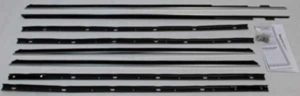Picture of 1964 Galaxie 500 2 Door Hardtop Authentic Window Felts Whiskers Kit (8pcs)