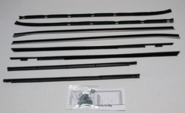 Picture of 1964 Galaxie 500 4 Door Sedan Authentic Window Felts Whiskers Kit (8pcs)