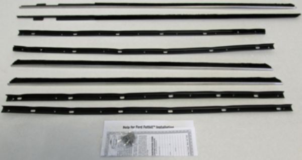 Picture of 1964 Galaxie 500 XL Fastback Authentic Window Felts Whiskers Kit (8pcs)