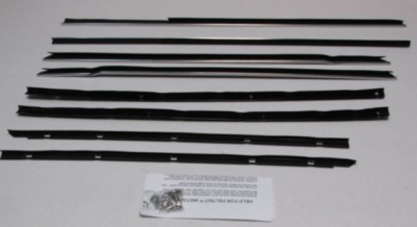 Picture of 1965-66 Full-Size 4 Door Sedan and Wagon Authentic Window Felts Whiskers Kit (8pcs)