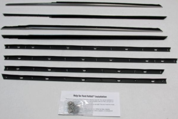 Picture of 1965-66 Galaxie 4 Door Hardtop Authentic Window Felts Whiskers Kit (8pcs)