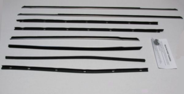 Picture of 1967 Galaxie 500 2 Door Hardtop & Fastback Authentic Window Felts Whiskers Kit (8pcs)