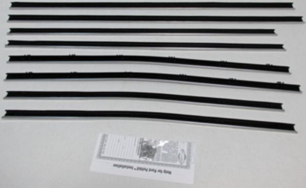 Picture of 1971-72 LTD 4 Door Hardtop Authentic Window Felts Whiskers Kit (8pcs)