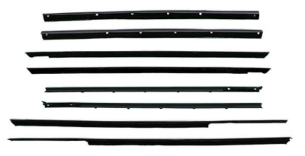 Picture of 1966 Mercury Full-Size 4 Door Hardtop Authentic Window Felts Whiskers Kit (8pcs)