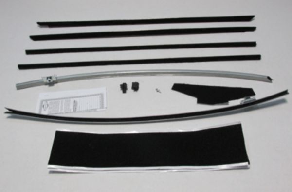 Picture of 1964 1/2-66 Mustang Fastback Deluxe Authentic Window Felts Whiskers Kit