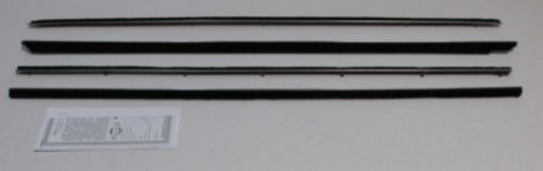 Picture of 1965-66 Mustang Fastback Authentic Window Felts Whiskers Kit With Wide Outers (4pcs)