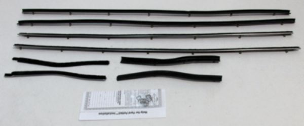 Picture of 1967-68 Mustang Convertible Authentic Window Felts Whiskers Kit (8pcs)