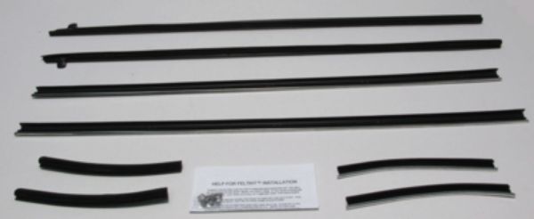 Picture of 1969 Mustang Coupe Authentic Window Felts Whiskers Kit (8pcs)