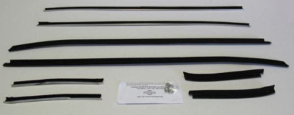 Picture of 1971-73 Mustang Coupe Authentic Window Felts Whiskers Kit (8pcs)