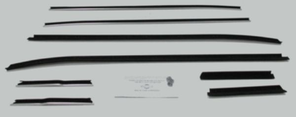 Picture of 1971-73 Mustang Convertible Authentic Window Felts Whiskers Kit (8pcs)