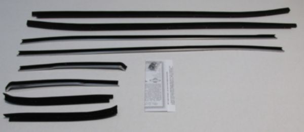Picture of 1971-73 Mustang Fastback Authentic Window Felts Whiskers Kit (8pcs)