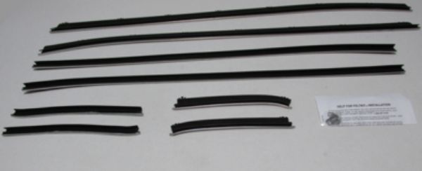 Picture of 1971-73 Mustang Grande Coupe Authentic Window Felts Whiskers Kit (8PCS)