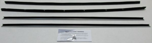Picture of 1967-71 Thunderbird 2 Door Landau Replacement Window Felts Whiskers Kit (4pcs)