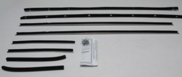 Picture of 1968-71 Thunderbird 2 Door Hardtop Authentic Window Felts Whiskers Kit (8pcs)